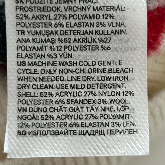 H&M Winterland Jacquard Sweater Jumper Wool Content Fair Isle Holiday Women Sz M - Picture 10 of 12